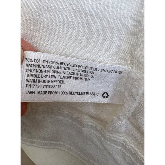 White Denim Vest "What Would Dolly Do?" Embroidery On Back Sleeveless Size M - Picture 12 of 16